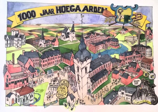 cartoob Ubrt 1000 jaar Hoegaarden